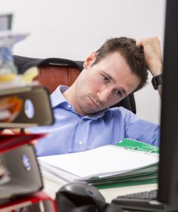 Overwhelmed Businessman